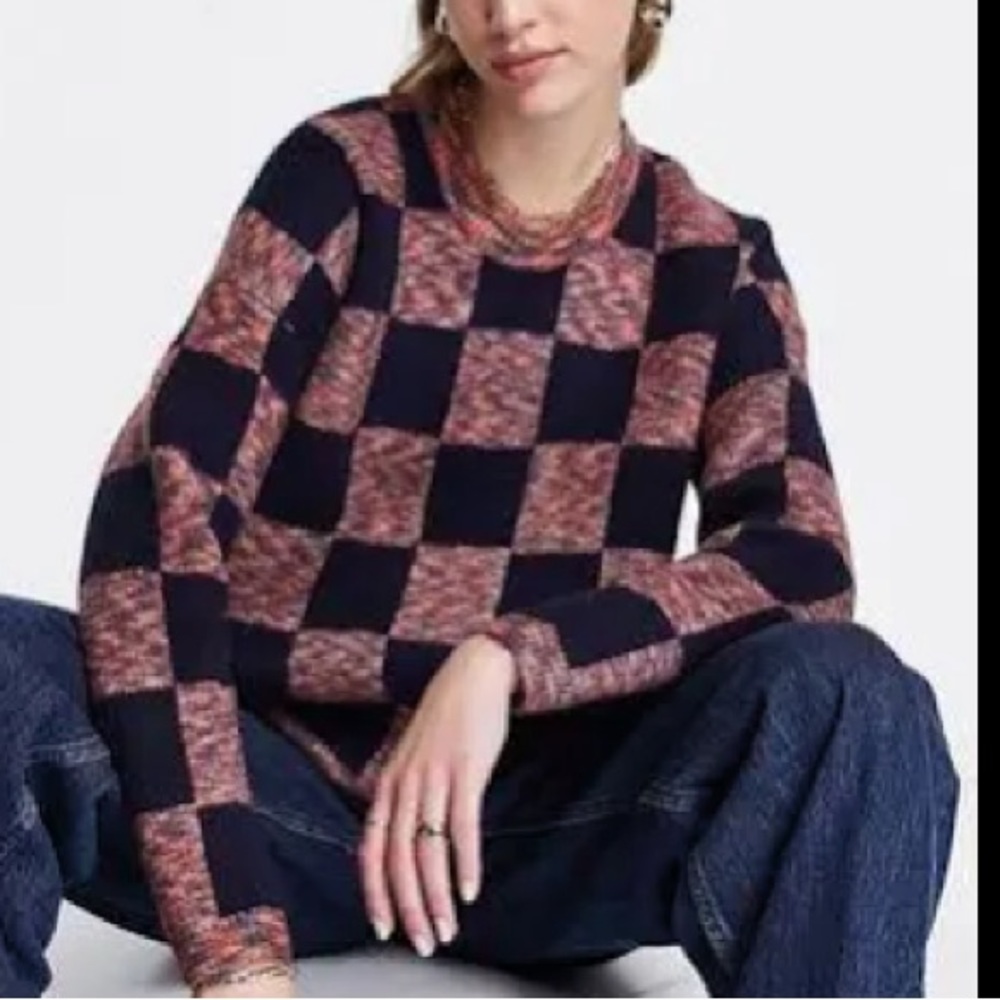 Madewell checkered sweater